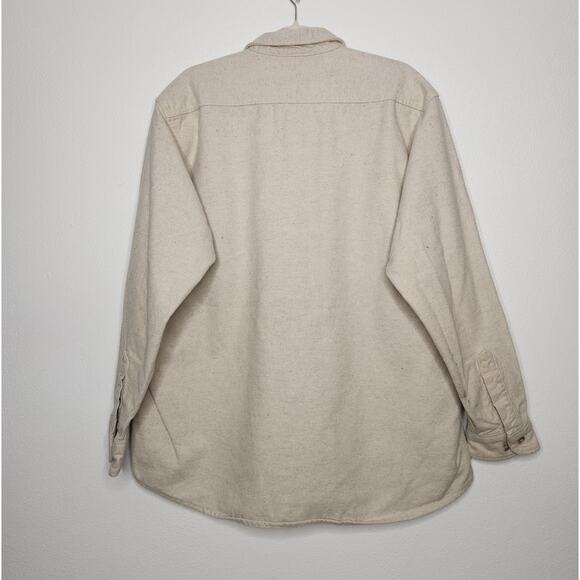 Vintage y2k Five Brothers Heavy Thick Chamois Flannel Button XL Shirt - Picture 6 of 6